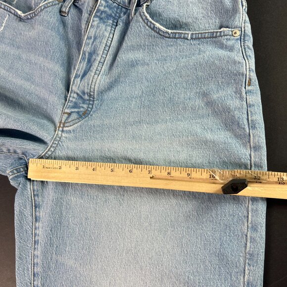 Madewell Jean Women 33x22* Balloon Baggy High Rise Crop Light Blue Denim Tag 31P - Picture 14 of 16